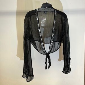 Aziz Women’s Black Sheeth Wrap